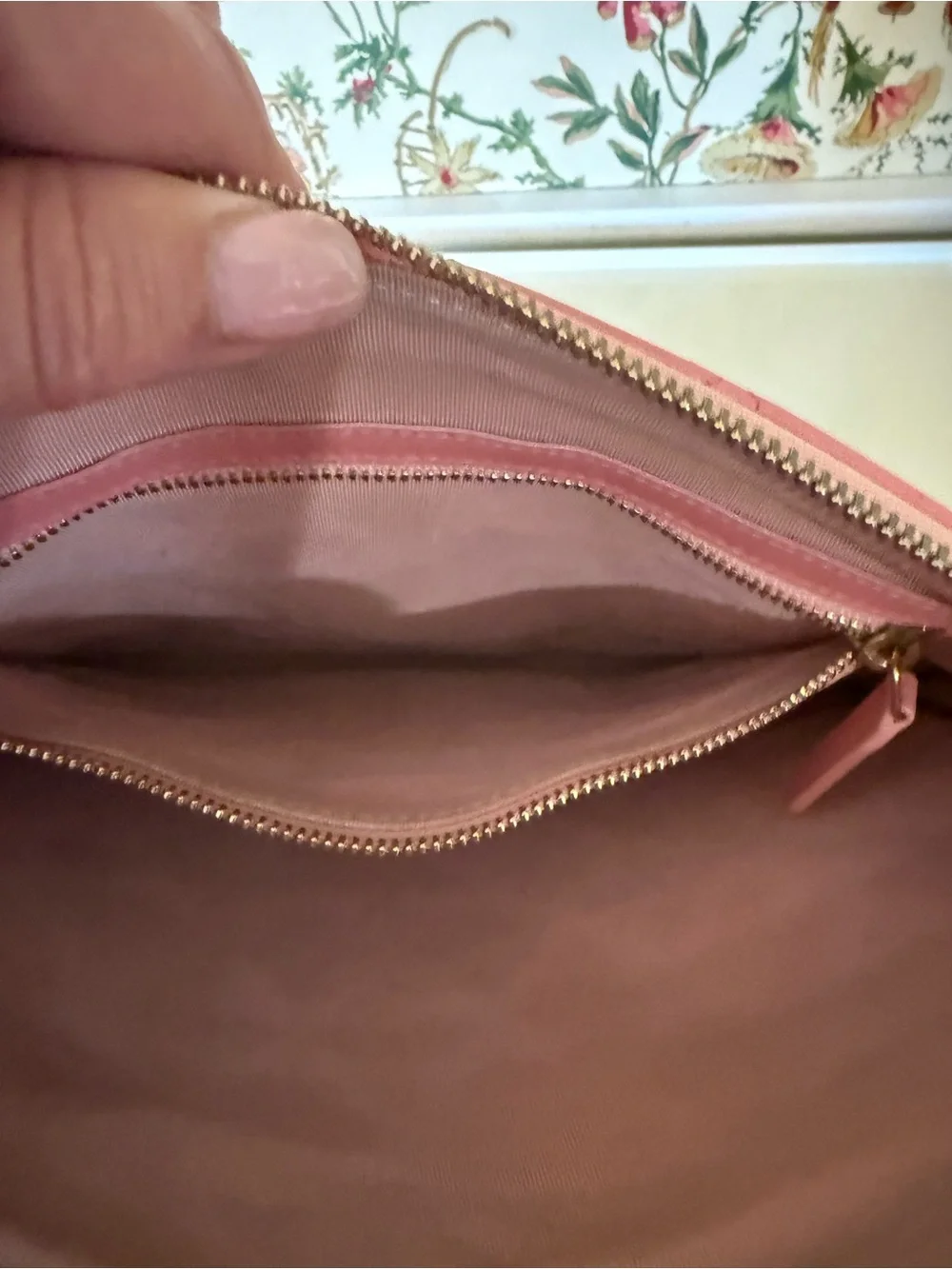 Chanel O Case Pink Quilted Lambskin Clutch/Pouch